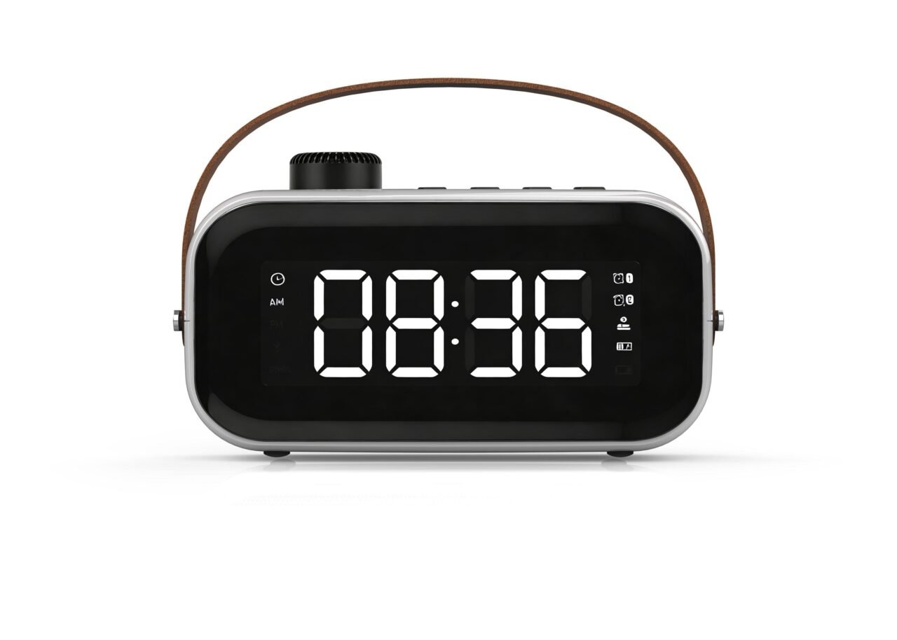 Wake-Up Alarm Clock with Radio for Bedside or Kitchen, Dual Alarm, Sleep & Snooze Function, FM Radio with 10 Preset Station, - Image 3