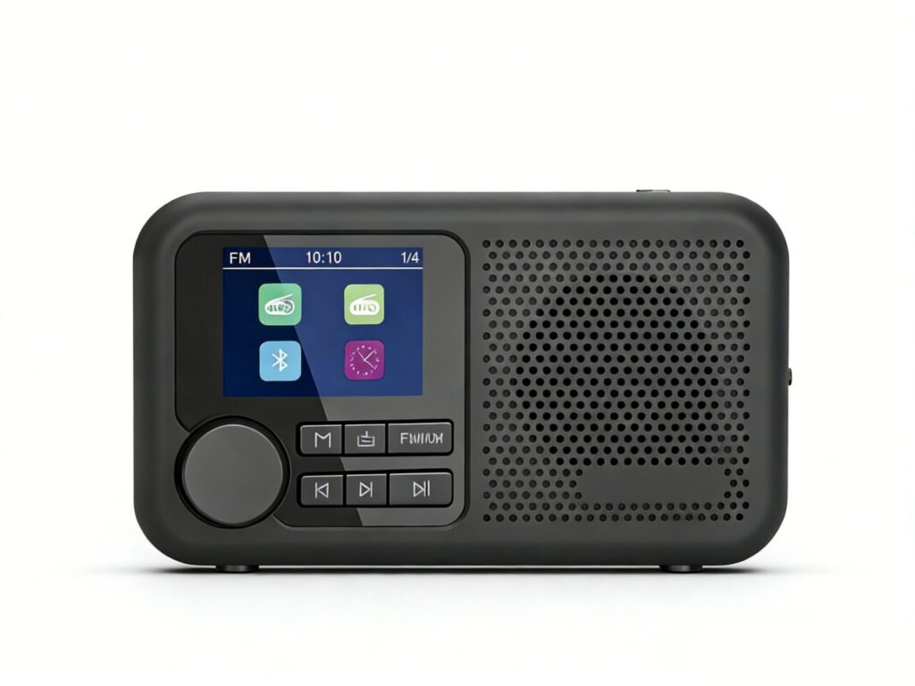 DAB/DAB+ & FM Portable Digital Radio | Simple Controls | Dual Alarms & Sleep Timer | Battery & Mains Powered (4x”AA”) | Bluetooth | Perfect for Home, Office or Outdoors